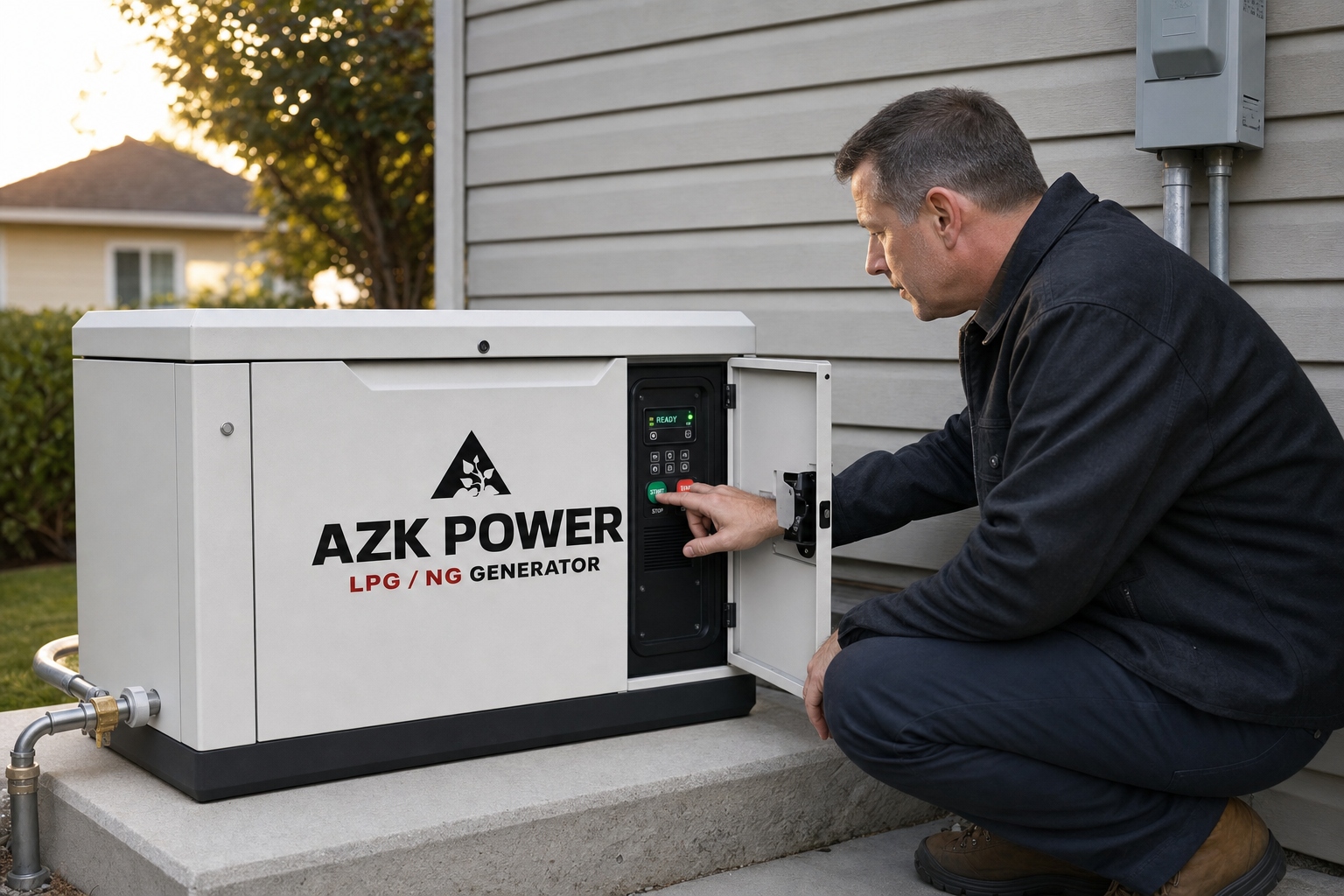 Пусконаладка генератора AZK POWER